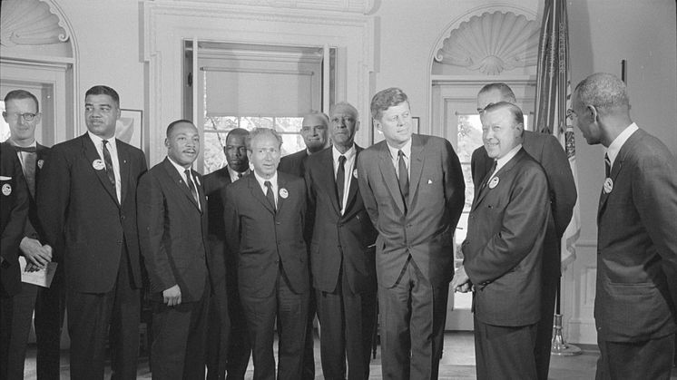 President Kennedy möter Martin Luther King