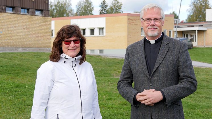Ulrika Hurdén, skolchef i Kramfors kommun, och Peter Forsberg, kyrkoherde i Kramfors pastorat