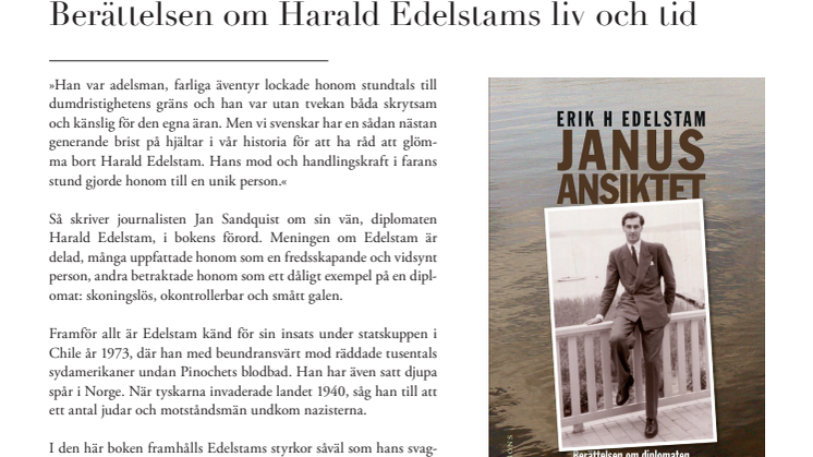 Janusansiktet – Berättelsen om diplomaten Harald Edelstams liv och tid
