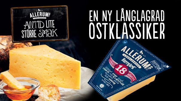 Allerum Herrgård 18 månader – Lagrad ost med större smak!