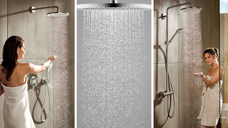 Tender loving care for your skin with the new hansgrohe Croma 280 range of showerheads.