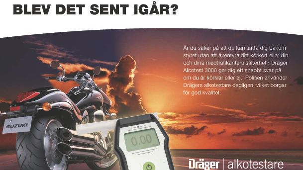 Träffa Dräger på Mälaren Runt - nordens största motorcykelevent.