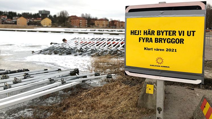 Bryggorna i Lambergstjärn ska bytas ut.