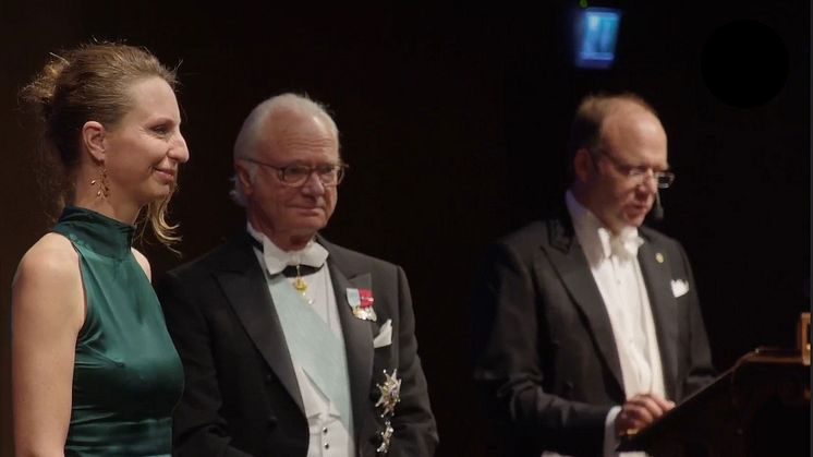 Agneta Andersson från Piteå har tilldelats Göran Lagervalls pedagogstipendium. Priset överlämnades av H.M. Kung Carl XVI Gustaf.