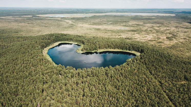 Hjärtformad sjö i Estland