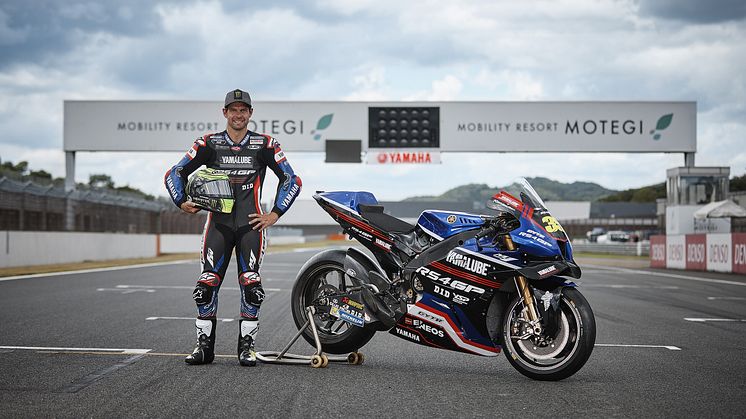 Crutchlow Shows Off Yamalube RS4GP Racing Team YZR-M1 at Private Motegi Test