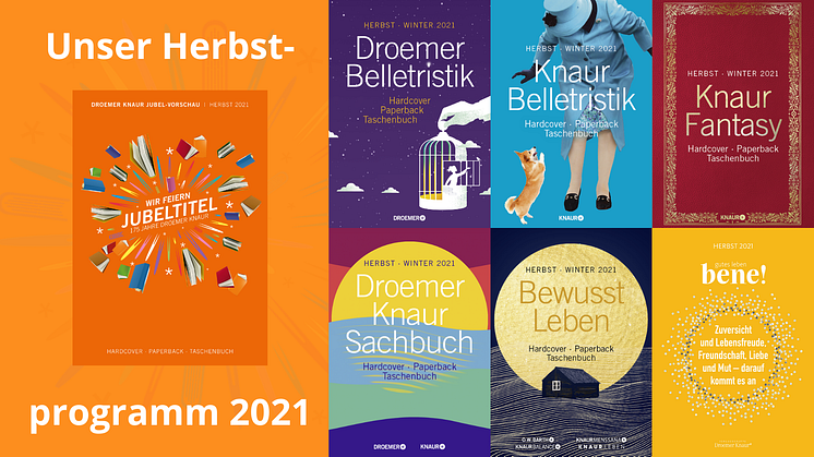 Unser Jubiläumsherbst 2021 bei Droemer Knaur