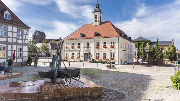 Liebevoll wachgeküsst: Der historische Stadtkern von Angermünde. Foto: TMB-Fotoarchiv / Steffen Lehmann