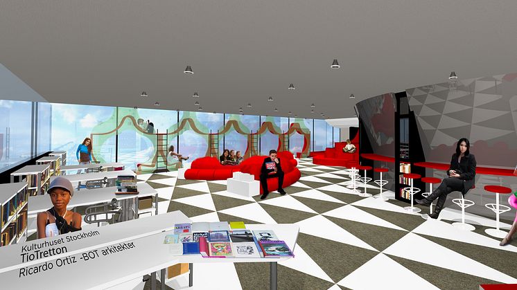 Arcona bygger framtidens bibliotek på Kulturhuset i Stockholm