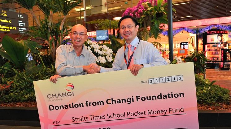 Changi Foundation's donation to The Straits Times Pocket Money Fund 5