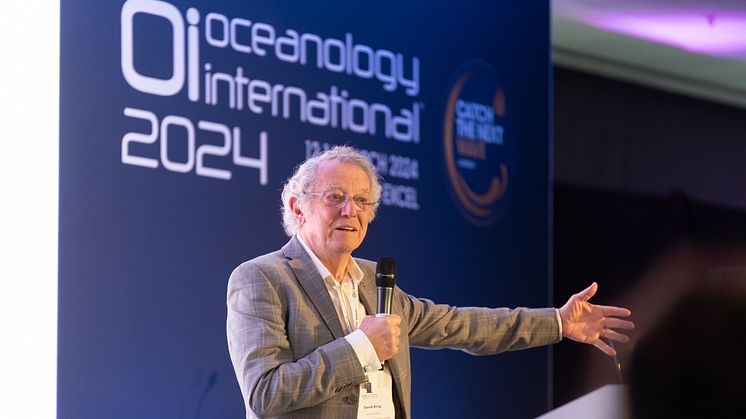 Oi24 - Sir David King at the Catch the Next Wave conference at Oceanology International