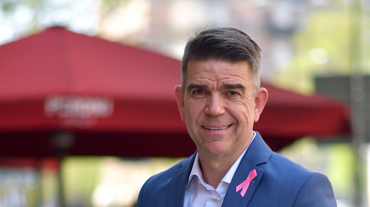 Patrick Ekwall blir Bröstcancerförbundets nya ambassadör. Foto: Vaiva Adomenaite
