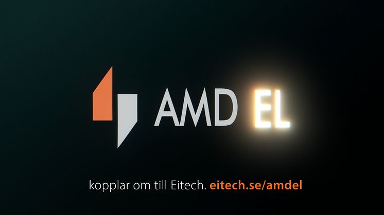 Idag den 1 december kopplar AMD El om till Eitech, vilket ger fortsatt kraft i den strategiska satsningen i norra Sverige och i etableringen av en ny Eitech-enhet i Boden. 