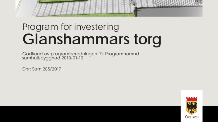 Program för investering Glanshammars torg