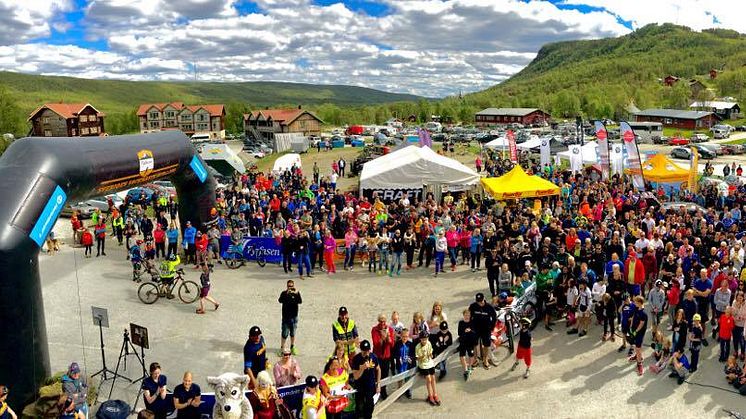 Målgången i Ramundberget 