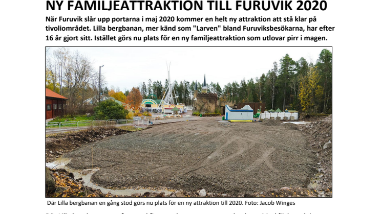 Ny familjeattraktion till Furuvik 2020