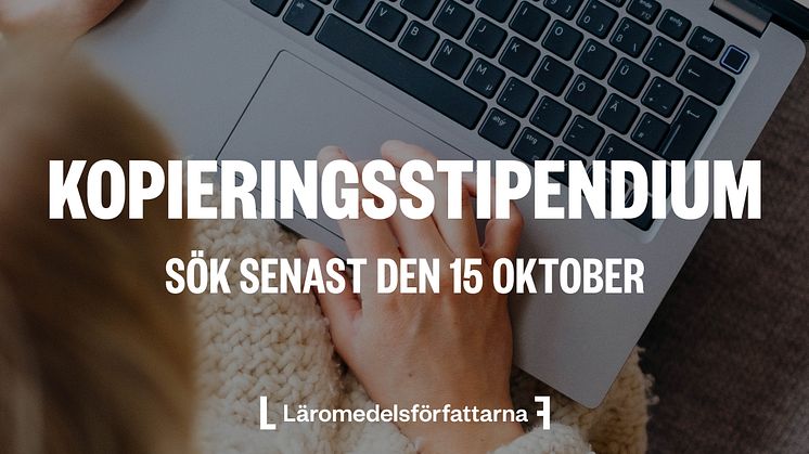 Sök Läromedelsförfattarnas kopieringsstipendium!