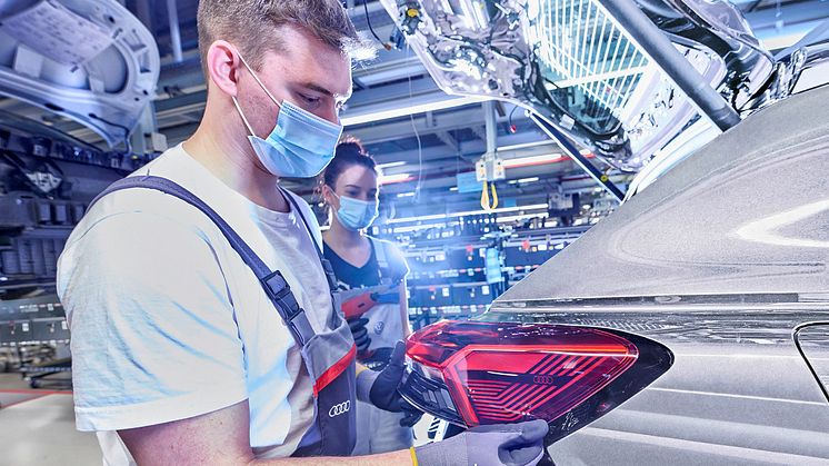 Produktionen af Audi Q4 e-tron foregår på den CO2-neutrale multi-brand fabrik i Zwickau