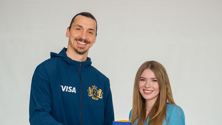Zlatan Ibrahimović i Tatiana Vasilieva w kampanii Visa