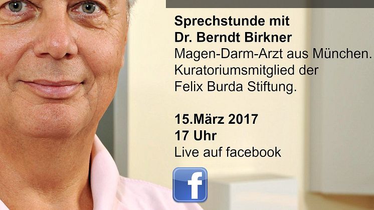 Heute um 17 Uhr auf facebook: Erste LIVE-VIDEO-Sprechstunde