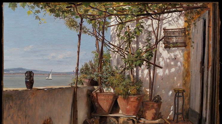 Martinus Rørbye, Loggia från Procida, 1835. Foto: Anna Danielsson/Nationalmuseum