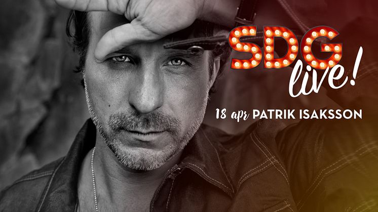 Patrik Isaksson firar 20 år som artist - u påsk uppträder han på SDS Live!