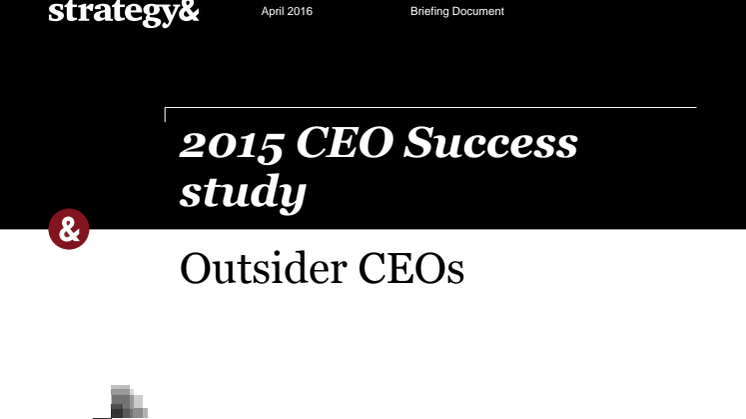 PwC's CEO Success Study