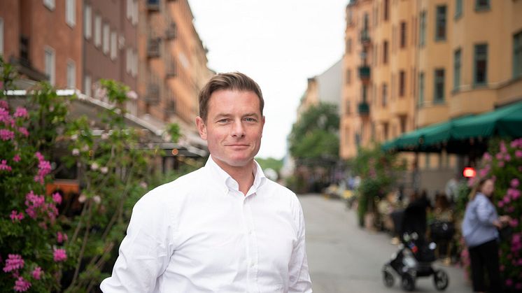 Joakim Larsson (M), stadsbyggnadsborgarråd i Stockholms stad