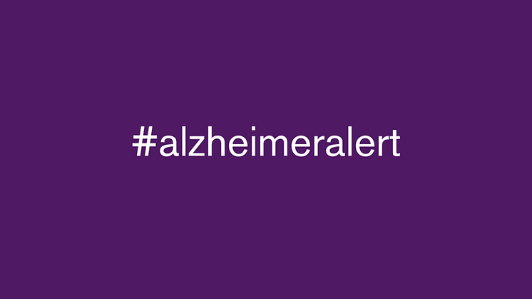 #alzheimeralert för att uppmärksamma internationella Alzheimermånaden.