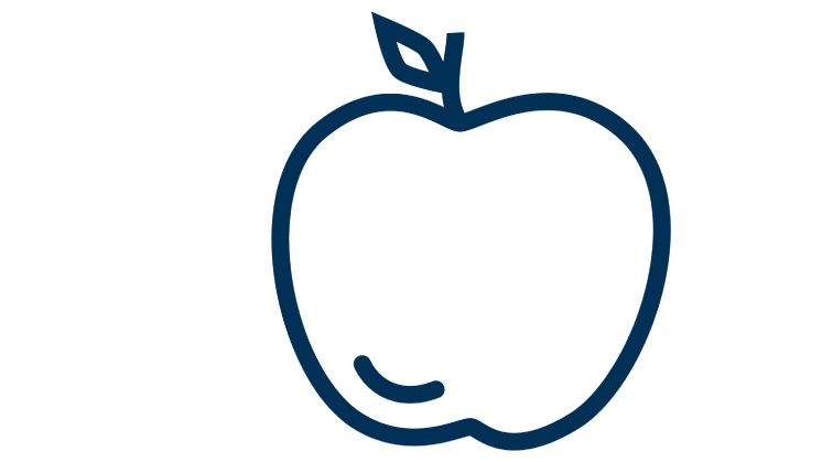 Äpple, symbol för Pedagogiska priset och Skolledarpriset