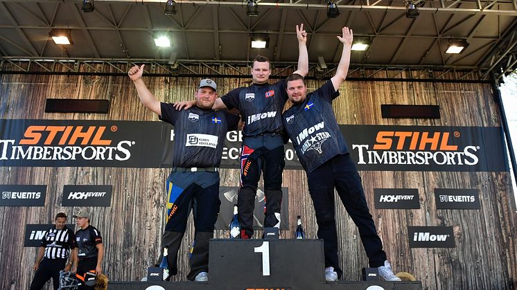 Vebjørn slo knock-out på svenskene i Timbersports