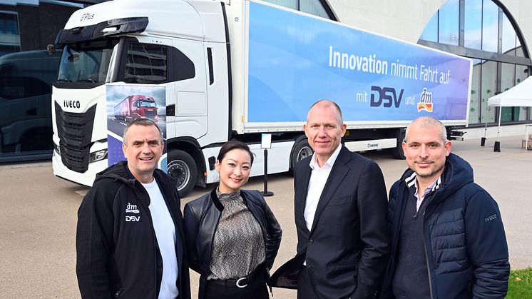 DSV und dm starten Testlauf mit semi-autonomen Lkw für zukunftsorientierte Logistik