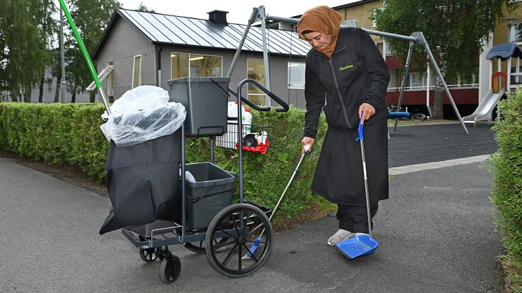 Lyckat samarbete med gårdsvärdar i bostadsområdet Ljungdala