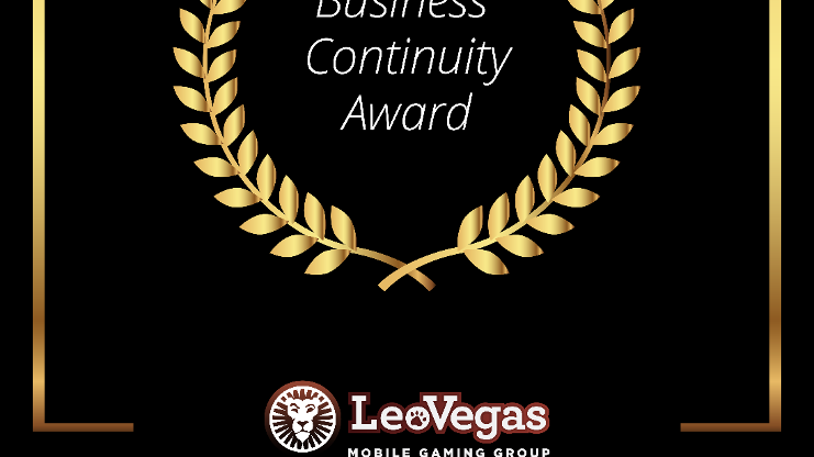 LeoVegas vinnare av the Business Continuity Award 2020.