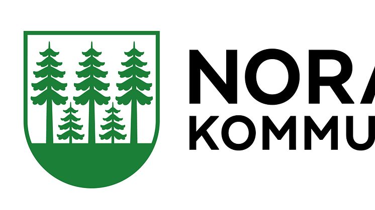 Ny logotype för Nora kommun, som är utgångspunkten för utveckling av ny grafisk profil för kommunen.
