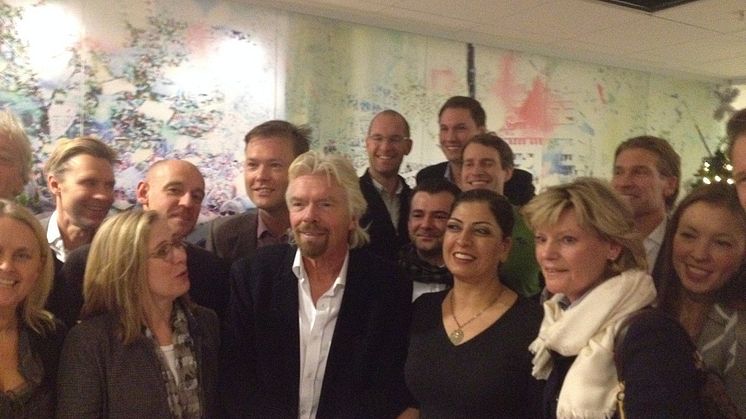 Founders Alliance på plats när Sir Richard Branson besökte Stockholm