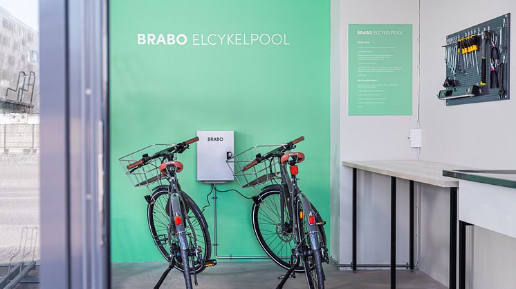 BRABO inför elcykelpool med smarta lås för hyresgäster