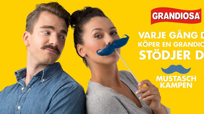 Grandiosa stödjer Mustaschkampen