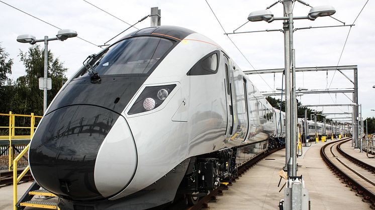 Intercity train at Doncaster depot