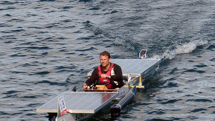 ​1. Wildauer Solarboot-Regatta am Sonnabend, dem 5. September 2015, auf der Dahme bei Wildau