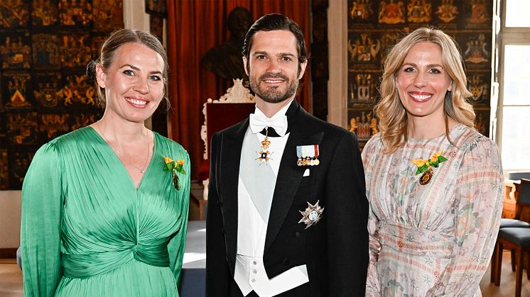 Caroline Cederblad och Madeleine Brehmer tilldelades Näringslivsmedaljen 2023 på Riddarhuset i Stockholm. 