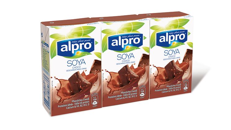 Alpro soyadrikk sjokolade 3 x 250 ml