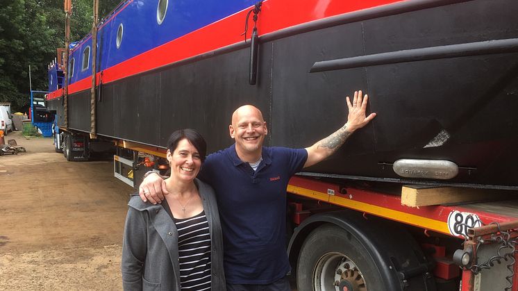 Sacred barge owners Dale and Alison Canfield say they are proud pioneers of electric propulsion 