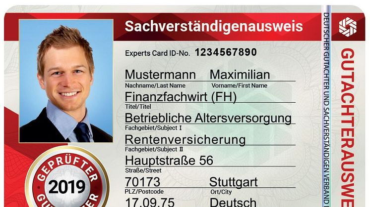 DGuSV SACHVERSTÄNDIGENAUSWEIS