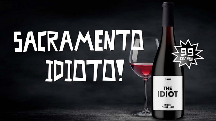 The Idiot - Elegant, generös och mjuk Pinot Noir från Italien - 99 kr