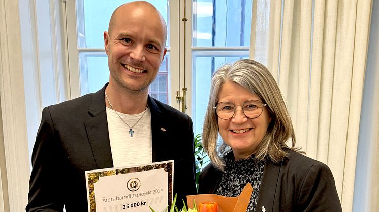 Håkan Giselsson och Birgitta Johansson från Erikshjälpen.