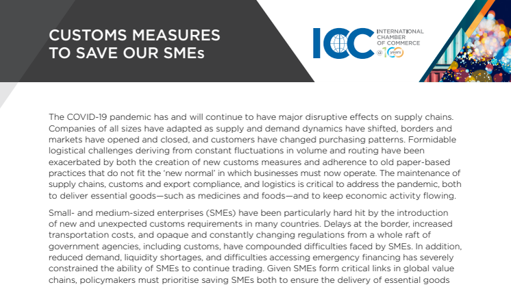 Tullåtgärder för att stärka SMEs