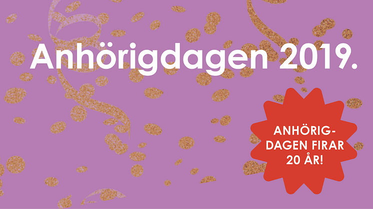 Pressinbjudan: Anhörigdagen på Conventum firar 20 år med en jubileumsfestkväll!