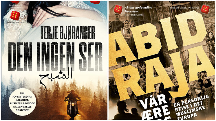 Abid Raja var første sakprosaforfatter på 20 år som vant Bokhandlerprisen, nå kan han vinne igjen. Vinne kan også Terje Bjøranger med thrilleren "Den ingen ser" som retter fokus på æresrelatert kriminalitet.
