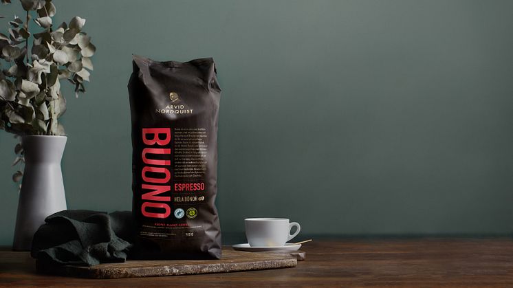 Arvid Nordquist lanserar Espresso Buono – en god nyhet i större förpackning!